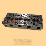 Cylinder Head, Complete with Valves for Kubota V2403 Engine, old style head with 10-gas vent holes