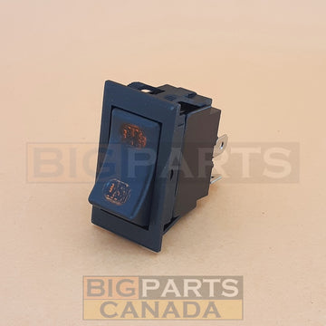 H / ISO Rocker Switch 6683812 for Bobcat Skid Steers, Track Loaders S100, S130, S150, S185, S220, S330, T110, T140, T180, T190, T300