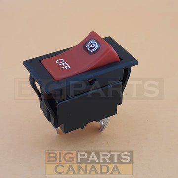 Parking Brake Switch 6676536 for Bobcat Skid Steer and Track Loaders, 753, 763, S185, S250, T140, T180, T190, T320