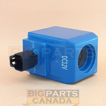 Solenoid Coil, 12V 30W,  477/00824, 25/221054, 02/124661 for JCB Backhoe Loader 2CX, 3CX, 4CX • Fork Lifts, Telescopic Handlers, Wheeled Loaders, Fastrac