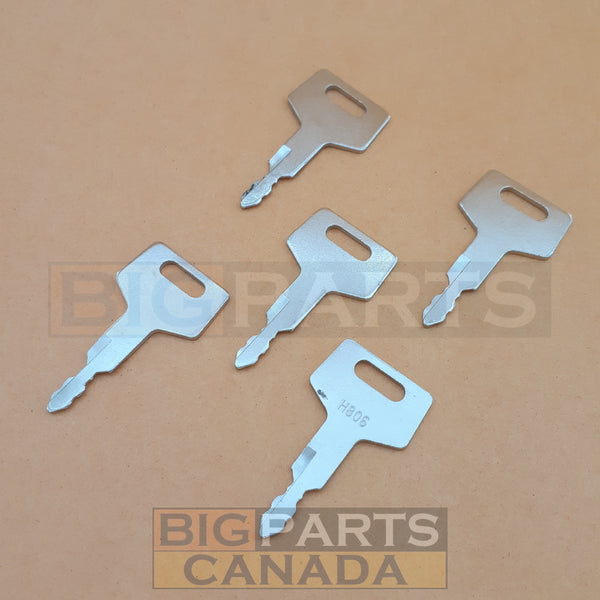 Ignition Key H806, Takeuchi 17001-00019, Gehl 180845, Hitachi, Mustang ...